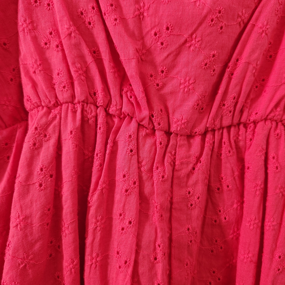 As U Wish Red Eyelet Sundress - Picture 5 of 5